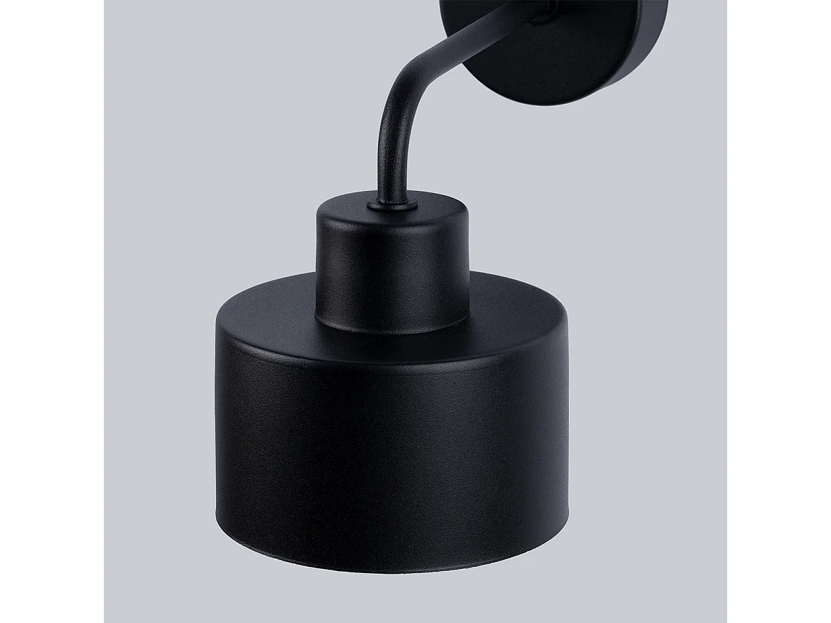 Appliques Zavros moderne en acier - 1 sources lumineuses 4000K - L.22 x H.20 cm - noir