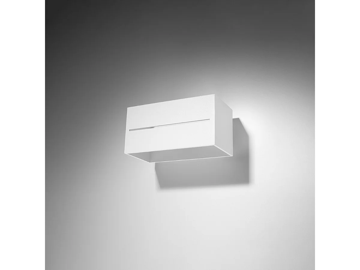 Appliques Zorbo maxi moderne en aluminium - 2 sources lumineuses 4000K - L.20 x H.10 cm - blanc