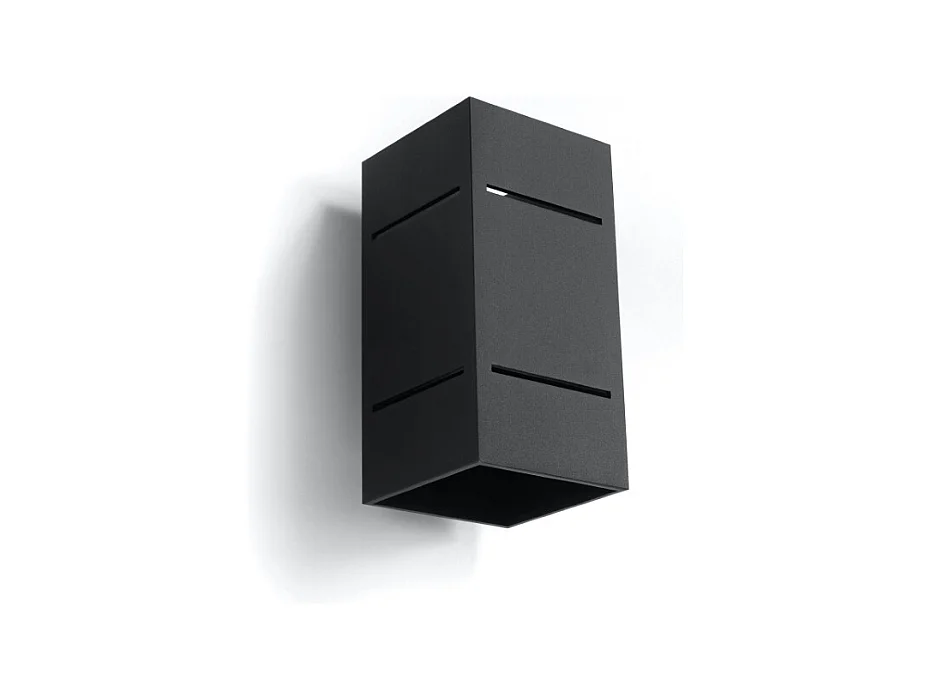 Candeeiros de parede Vivus sótão, alumínio - 1 fontes de luz 3000K - L.10 x H.20 cm - preto