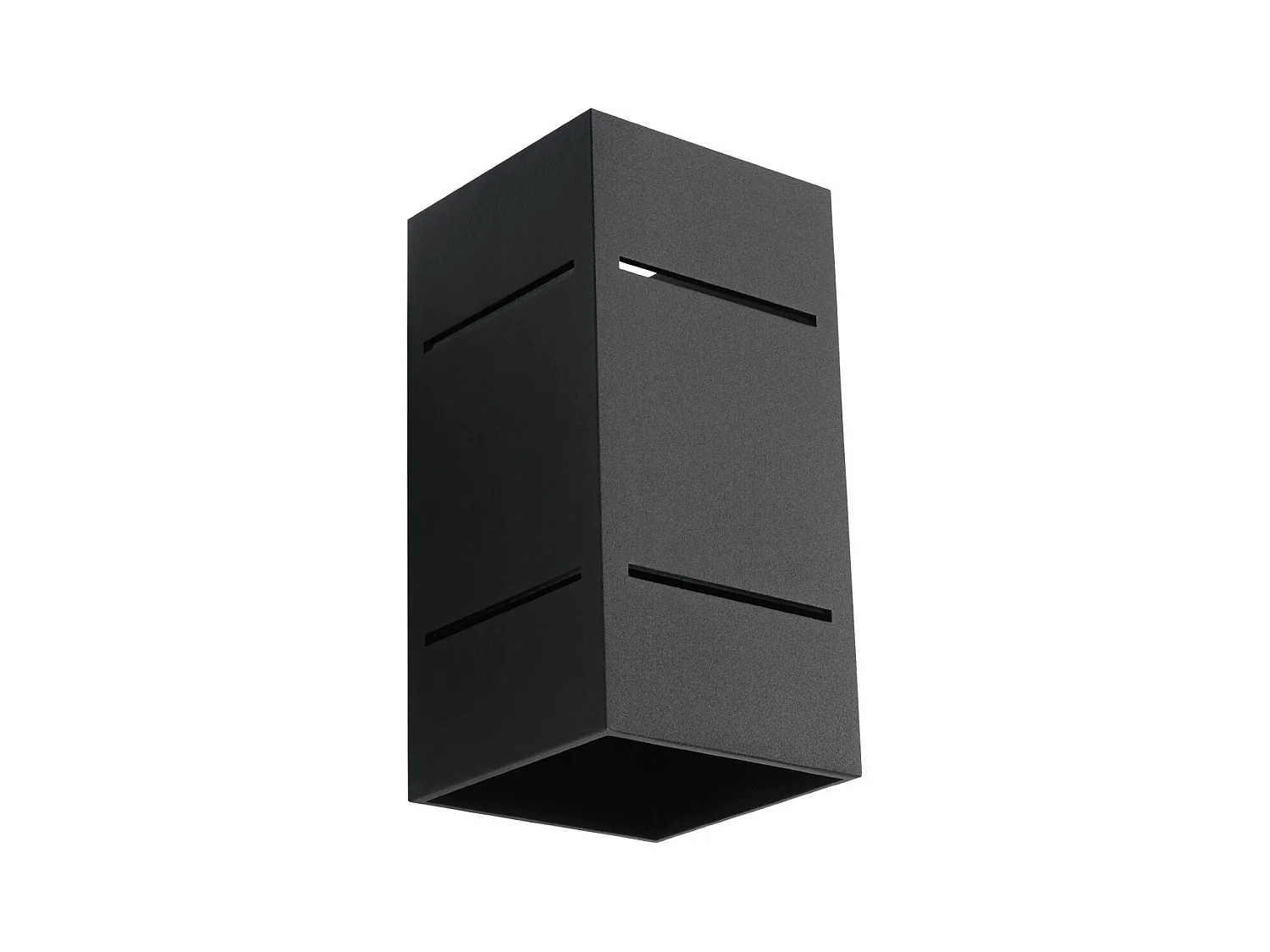 Candeeiros de parede Vivus sótão, alumínio - 1 fontes de luz 3000K - L.10 x H.20 cm - preto