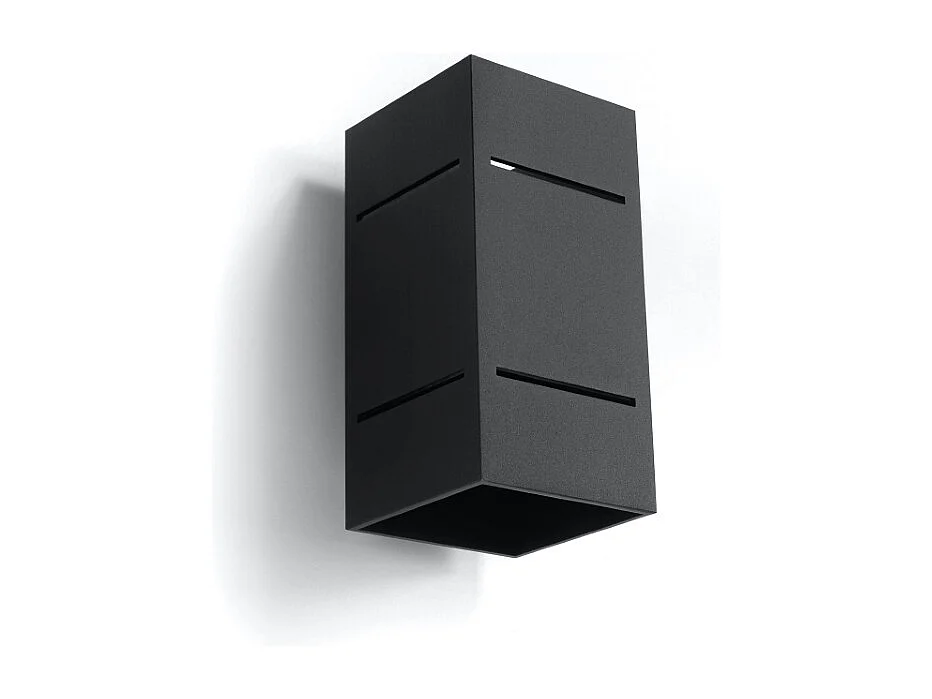 Appliques Vivus grenier en aluminium - 1 sources lumineuses 3000K - L.10 x H.20 cm - noir