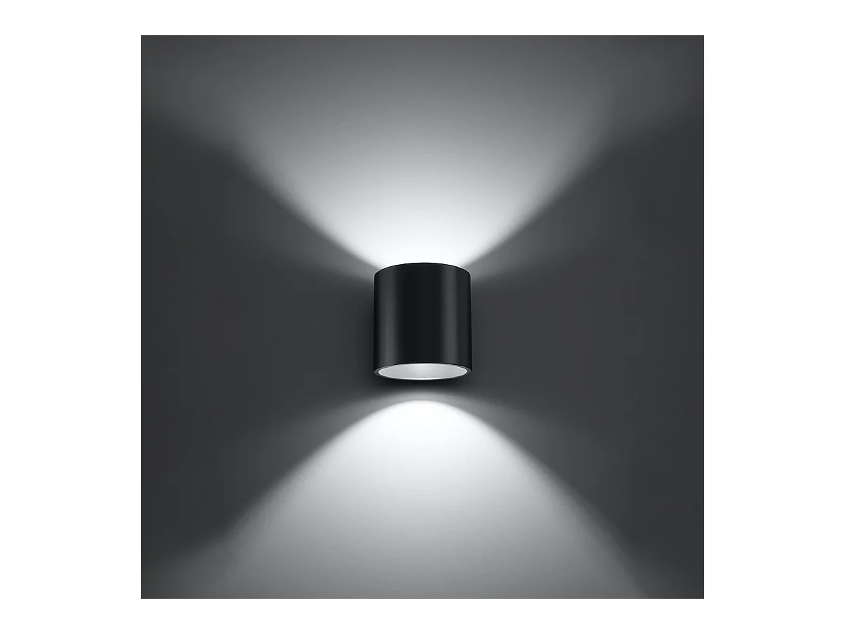 Wandlampen Celeris modern aus  Aluminium - 1 lichtquellen 4000K - L.10 x H. cm - Anthrazit