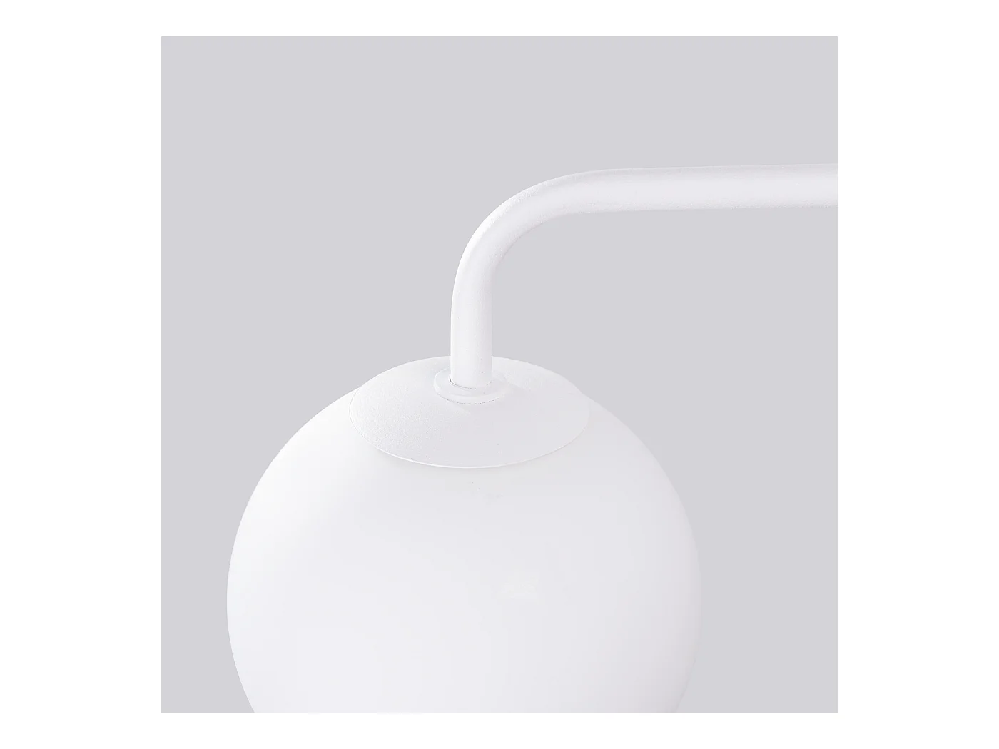 Lampada da parete Bealy minimalista di acciaio/vetro - 1 sorgenti luminose 3000K - L.10 x A.21 cm - bianco