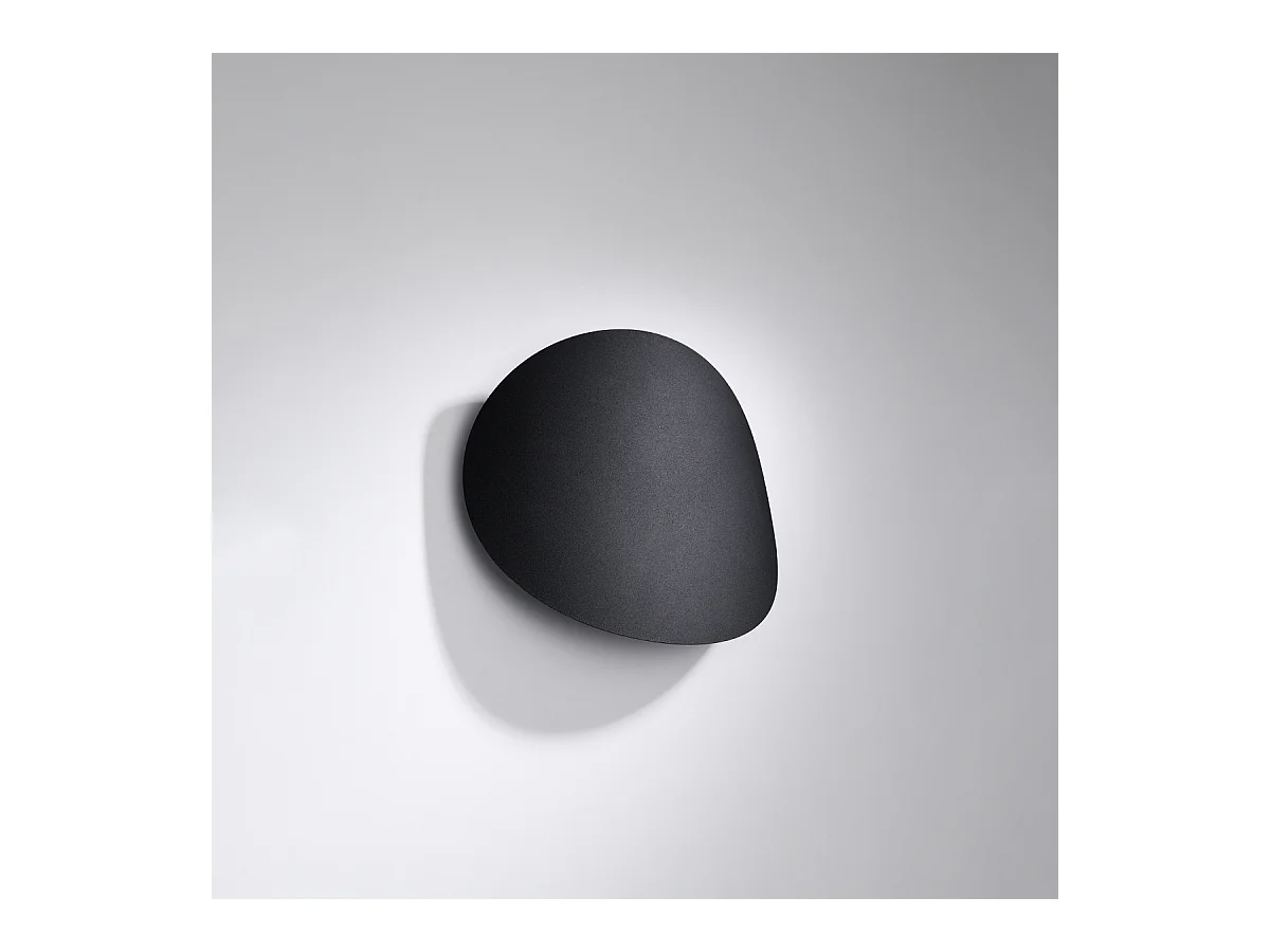 Appliques Perceptix moderne en acier - 2 sources lumineuses 3000K - L.25 x H.29 cm - noir