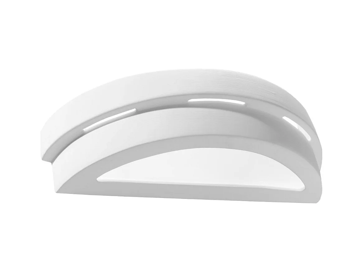 Wandlampen Gloch modern van  - 1 lichtbronnen 4000K - L.40 x H.10 cm - wit