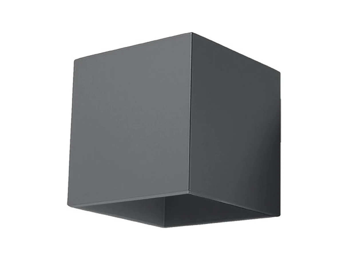 Appliques Quadx moderne en aluminium - 1 sources lumineuses 3000K - L.10 x H.10 cm - anthracite