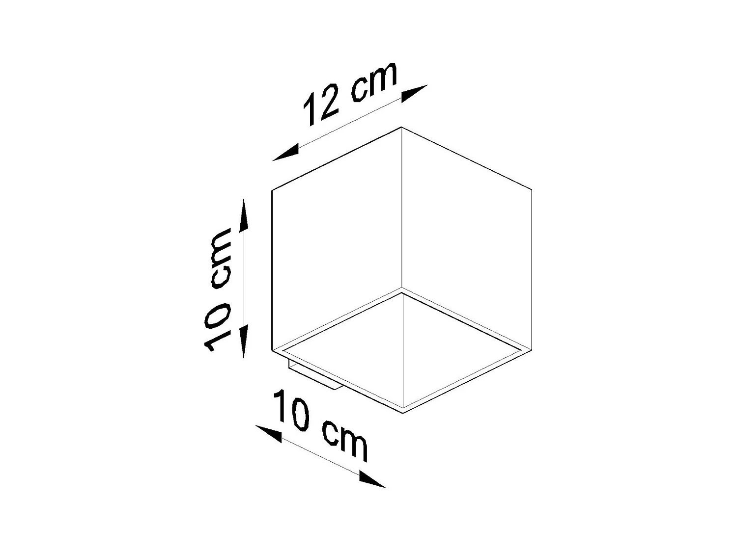 Appliques Quadx moderne en aluminium - 1 sources lumineuses 3000K - L.10 x H.10 cm - anthracite