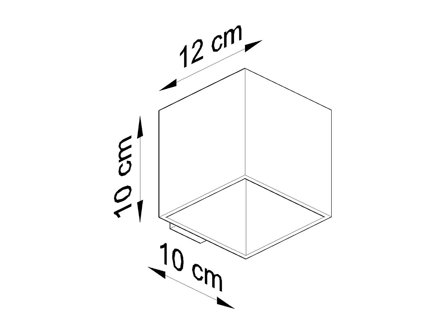 Appliques Quadx moderne en aluminium - 1 sources lumineuses 3000K - L.10 x H.10 cm - anthracite