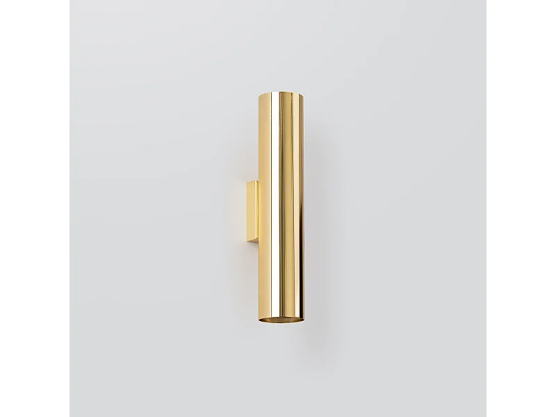 Kinkiety nowoczesny Toris, stal - 2 źródło światła 4000K - L.6 x H.30 cm - złoty połysk