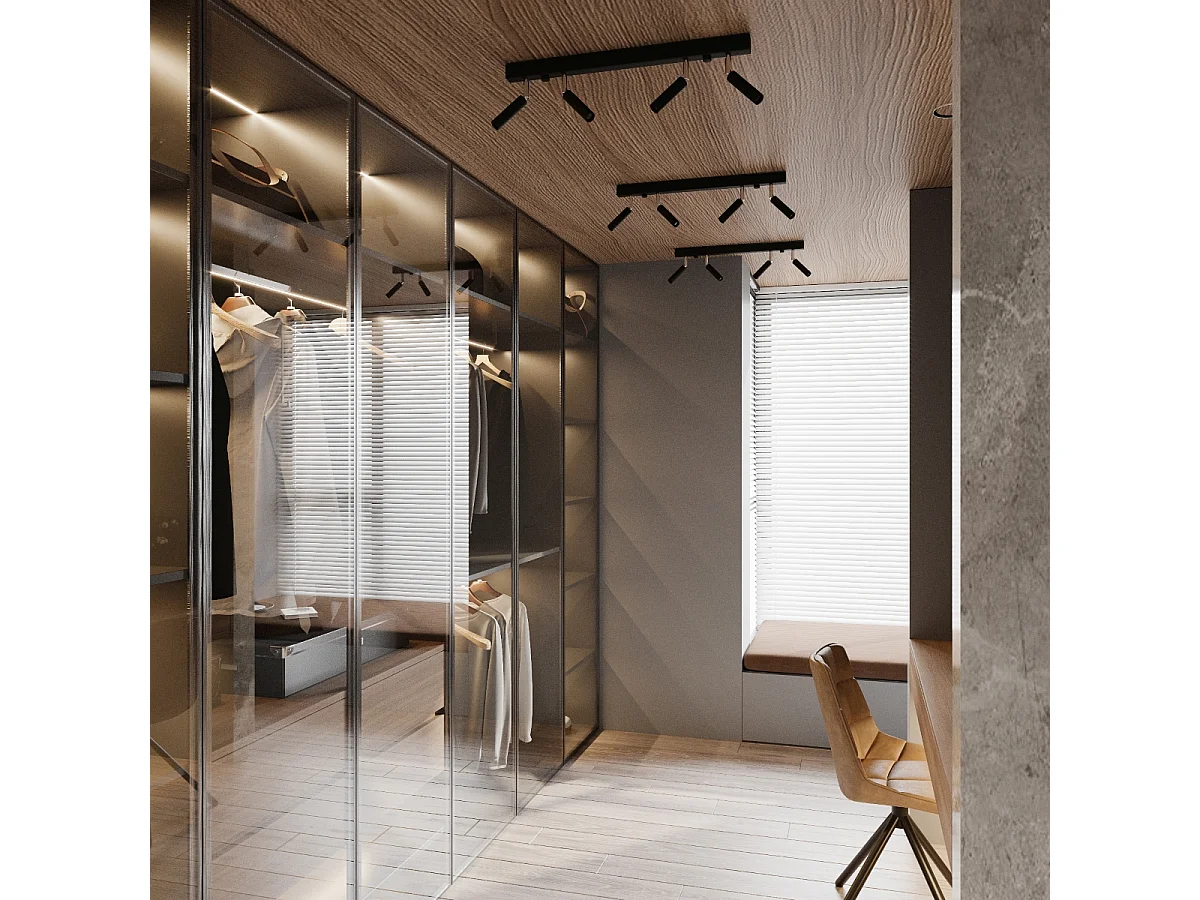 Appliques Astix moderne en aluminium - 1 sources lumineuses 3000K - L.3 x H.20 cm - noir