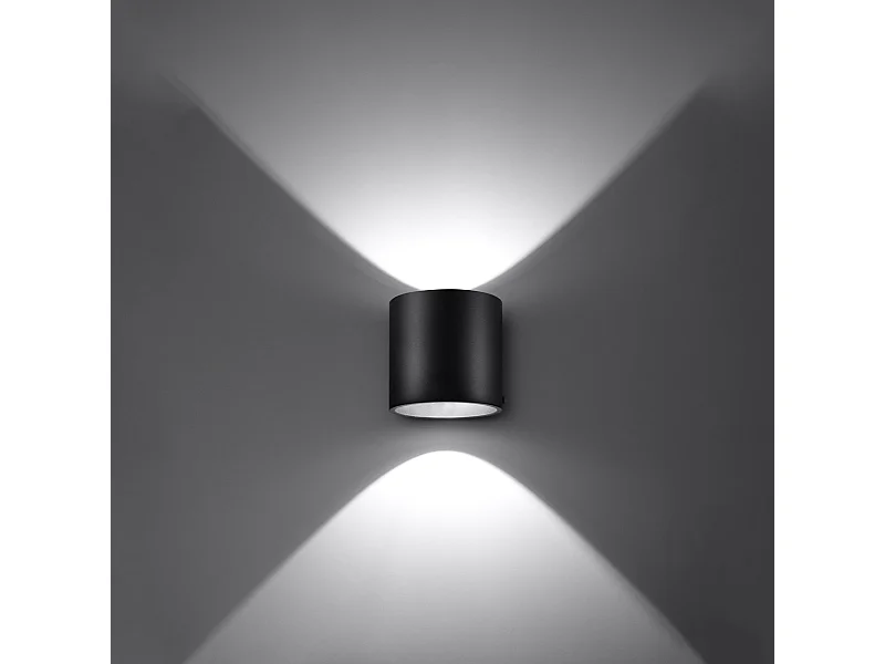 Appliques Celeris moderne en aluminium - 1 sources lumineuses 3000K - L.10 x H.10 cm - noir