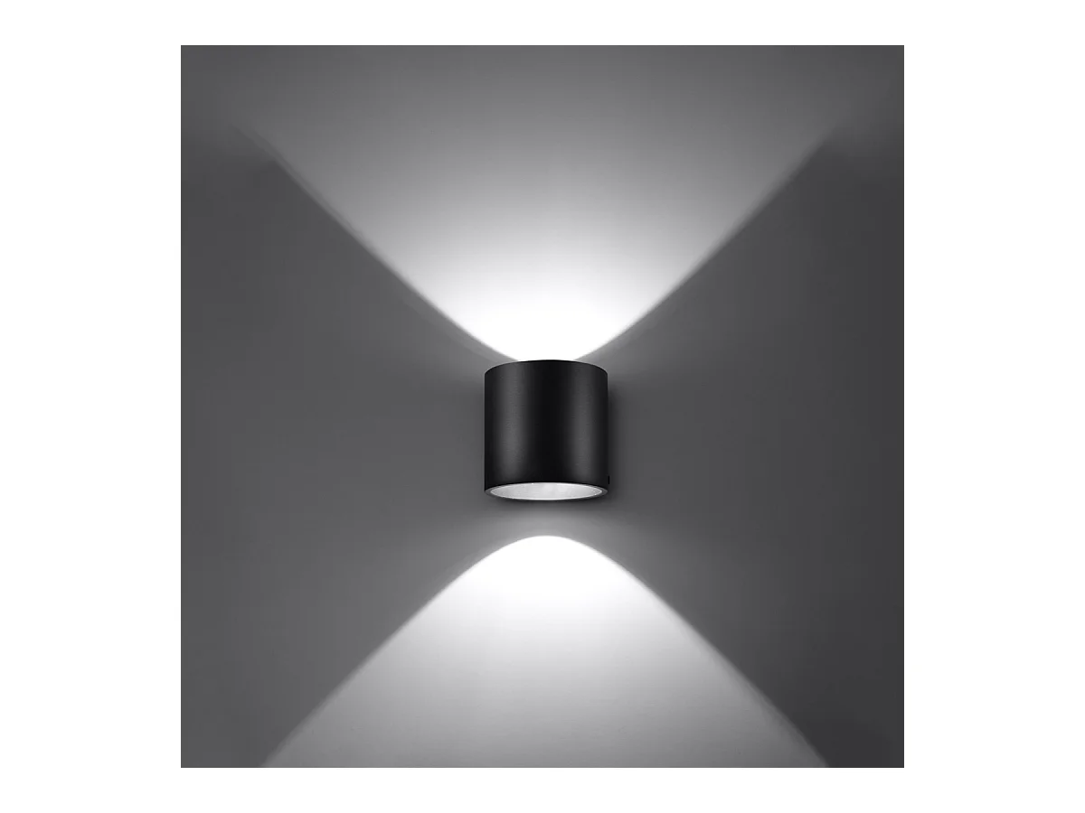 Wandlampen Celeris modern van  - 1 lichtbronnen 3000K - L.10 x H.10 cm - zwart