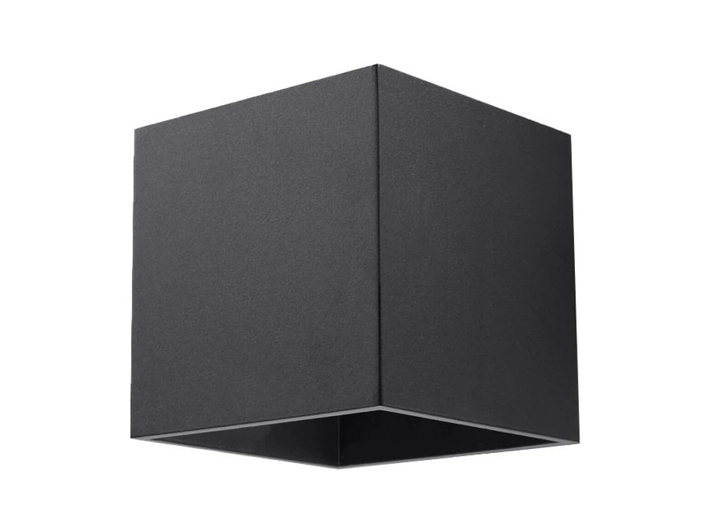 Wandlampen Quadx modern aus  Aluminium - 1 lichtquellen 3000K - L.10 x H. cm - Schwarz