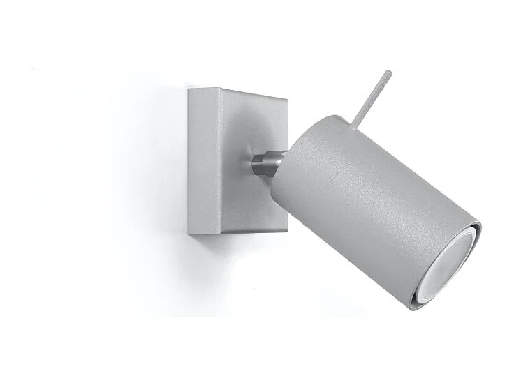 Appliques Briix moderne en acier - 1 sources lumineuses 3000K - L.8 x H.8 cm - gris