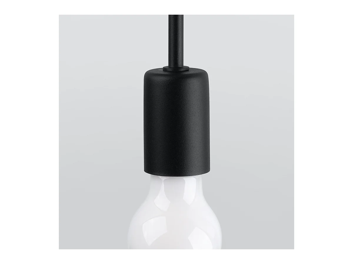 Candeeiros de parede Varilex industrial, aço - 1 fontes de luz 4000K - L.23 x H.19 cm - preto