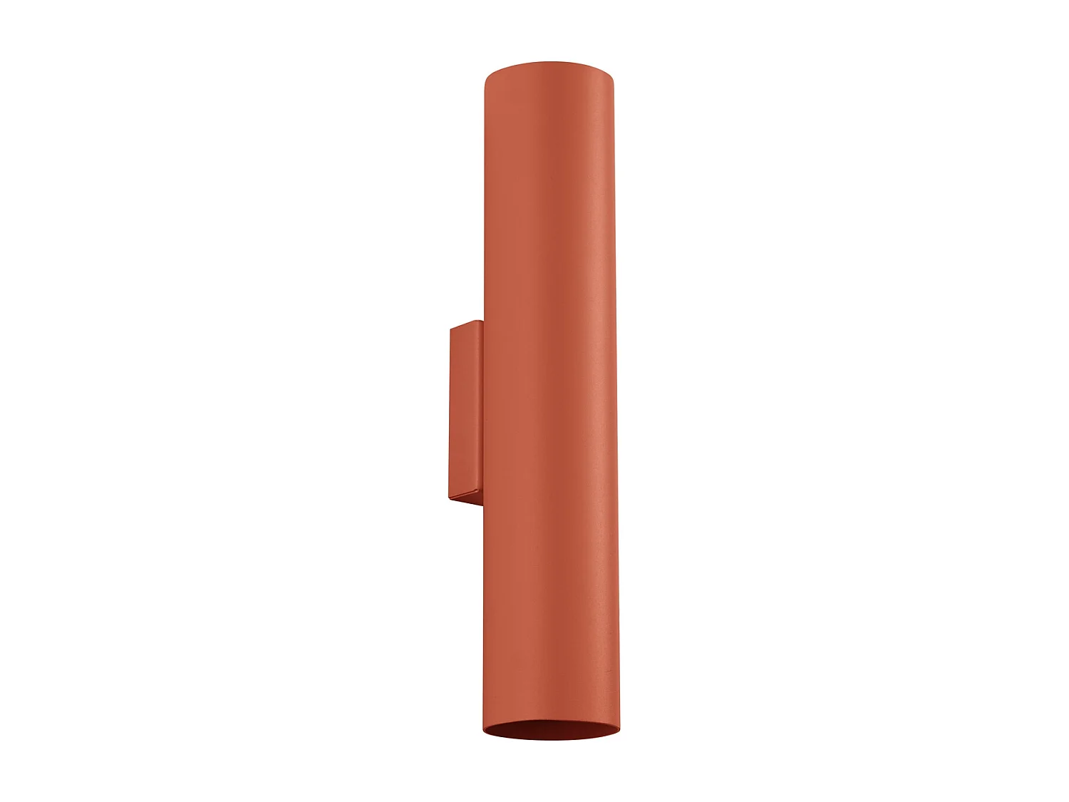 Applique Toris grenier en acier - 2 sources lumineuses 3000K - L.6 x H.30 cm - ocre rouge