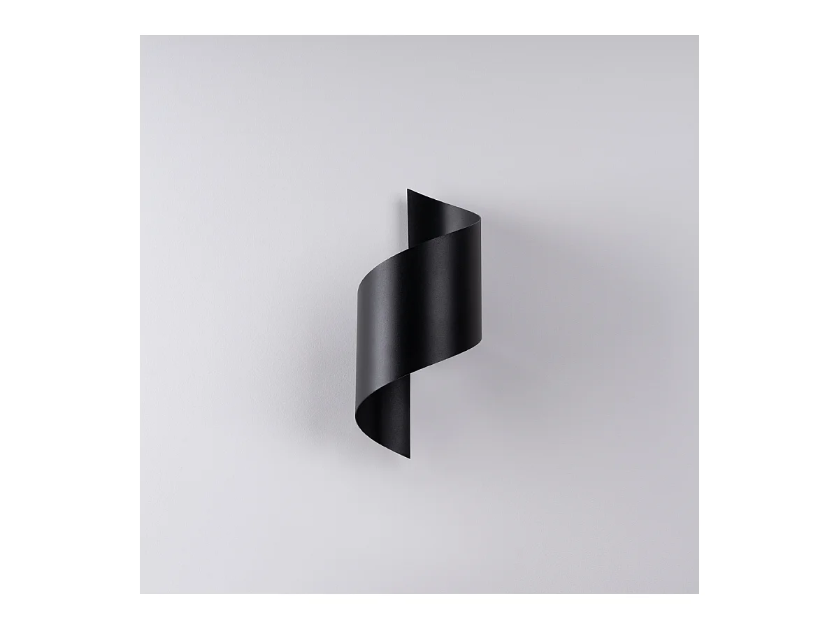 Lampade da parete Zaltonia moderno di acciaio - 1 sorgenti luminose 3000K - L.15 x A.31 cm - nero