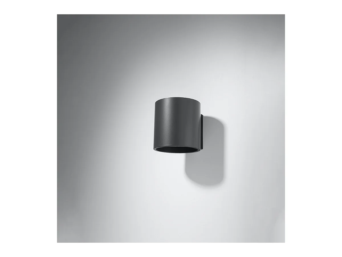 Wandlampen Celeris modern van  - 1 lichtbronnen 3000K - L.10 x H.10 cm - antraciet