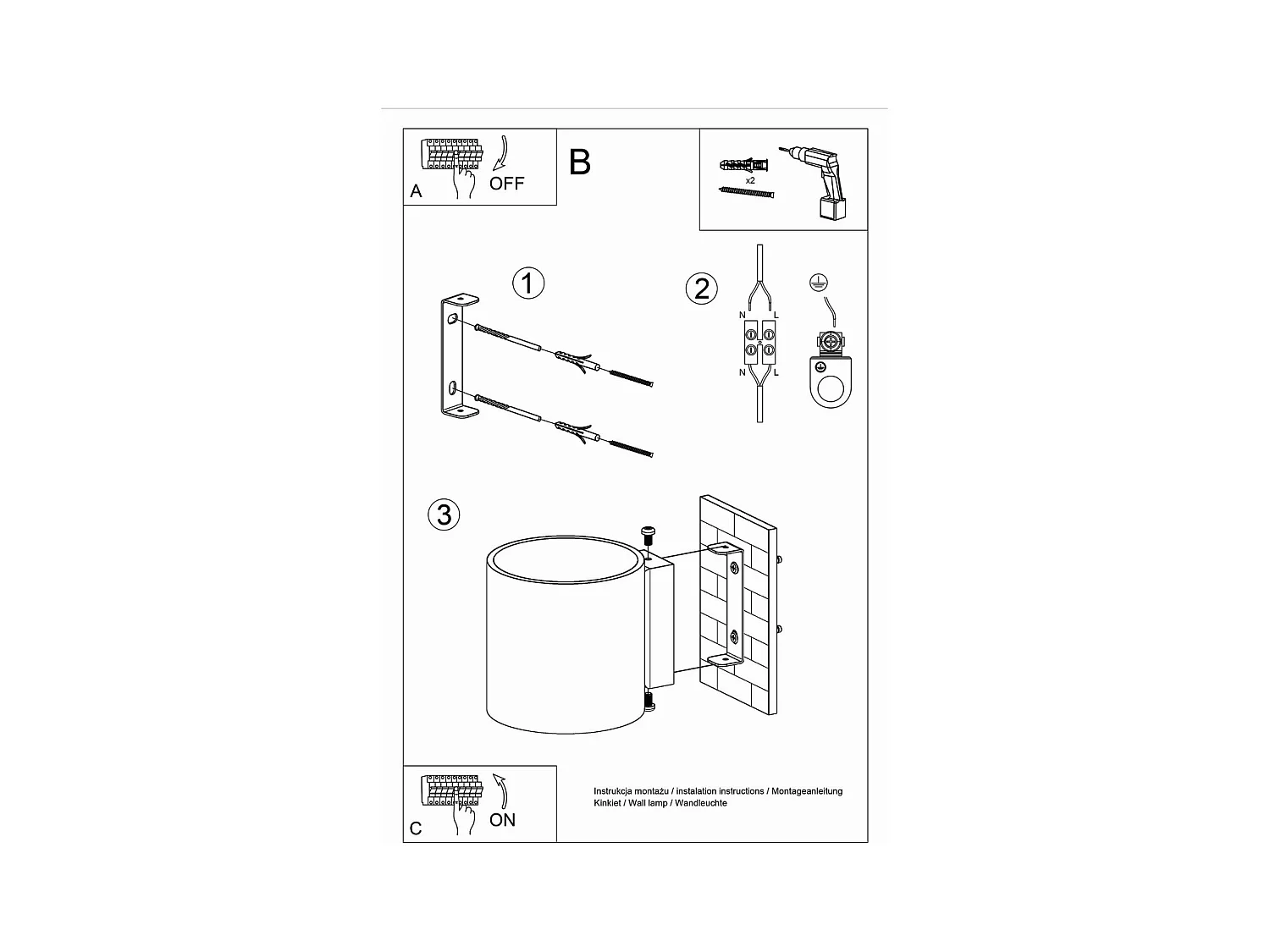 Wandlampen Celeris modern van  - 1 lichtbronnen 3000K - L.10 x H.10 cm - antraciet