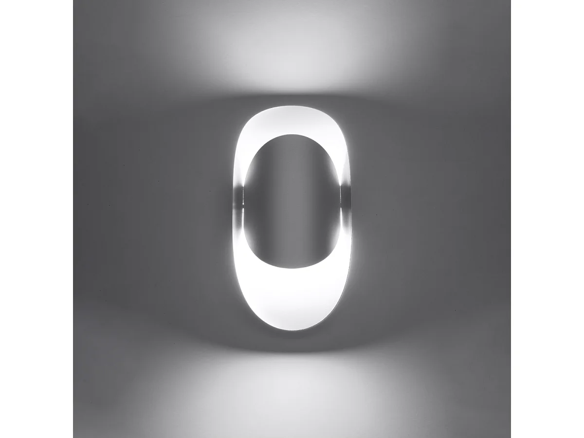 Appliques Revon moderne en acier - 1 sources lumineuses 3000K - L.13 x H.30 cm - blanc