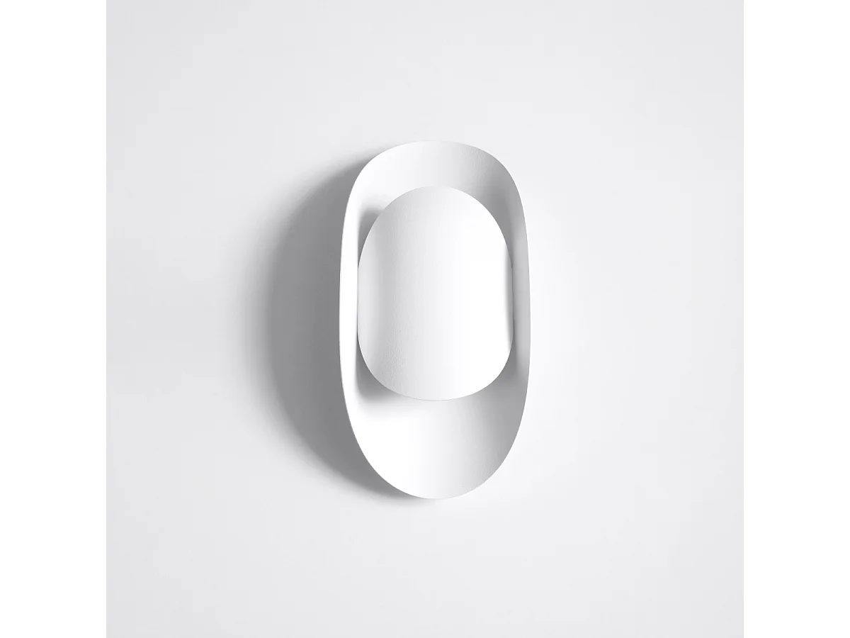 Appliques Revon moderne en acier - 1 sources lumineuses 3000K - L.13 x H.30 cm - blanc