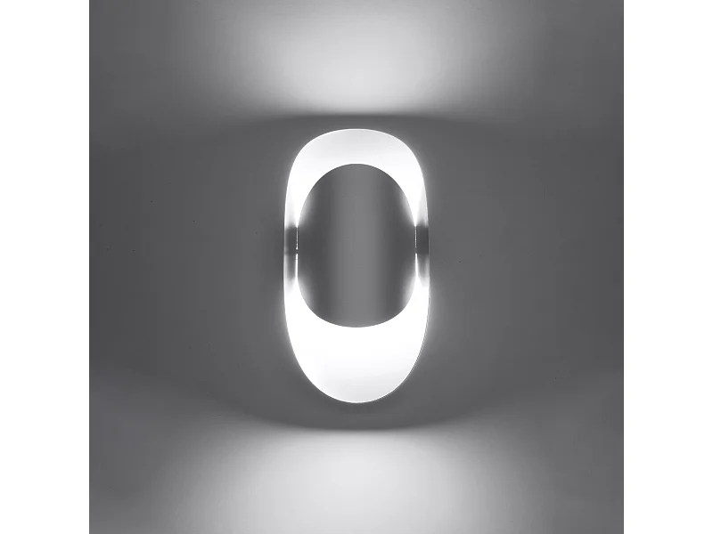 Appliques Revon moderne en acier - 1 sources lumineuses 3000K - L.13 x H.30 cm - blanc