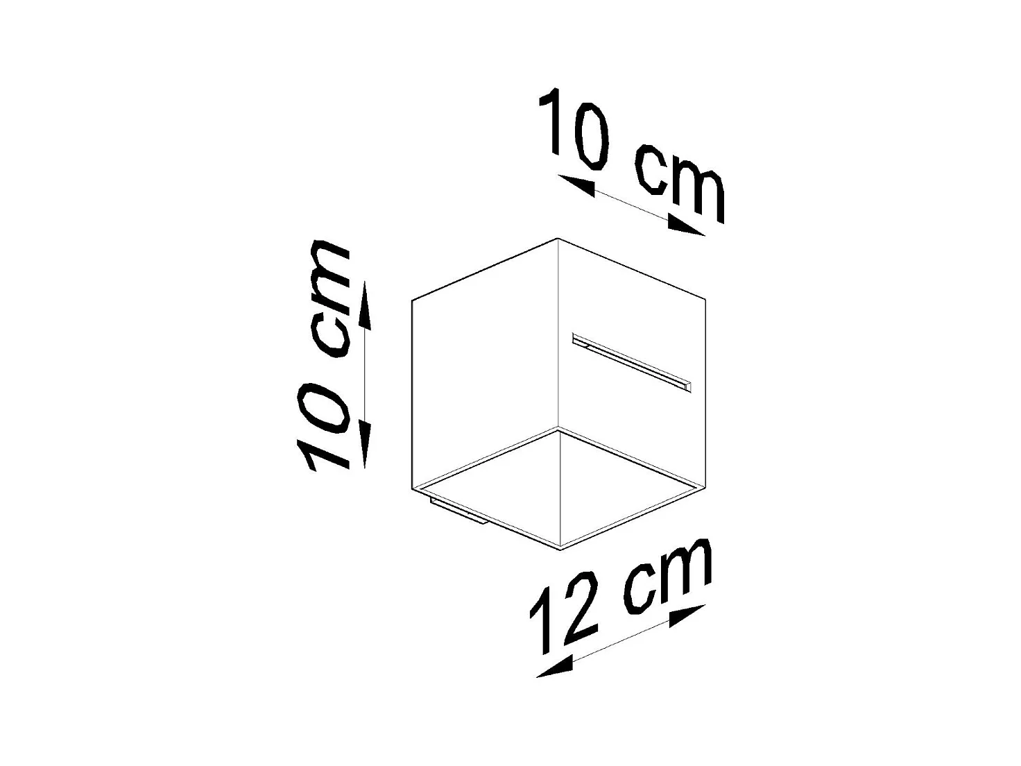 Lampade da parete Zorbo moderno di alluminio - 1 sorgenti luminose 3000K - L.10 x A.10 cm - grigio