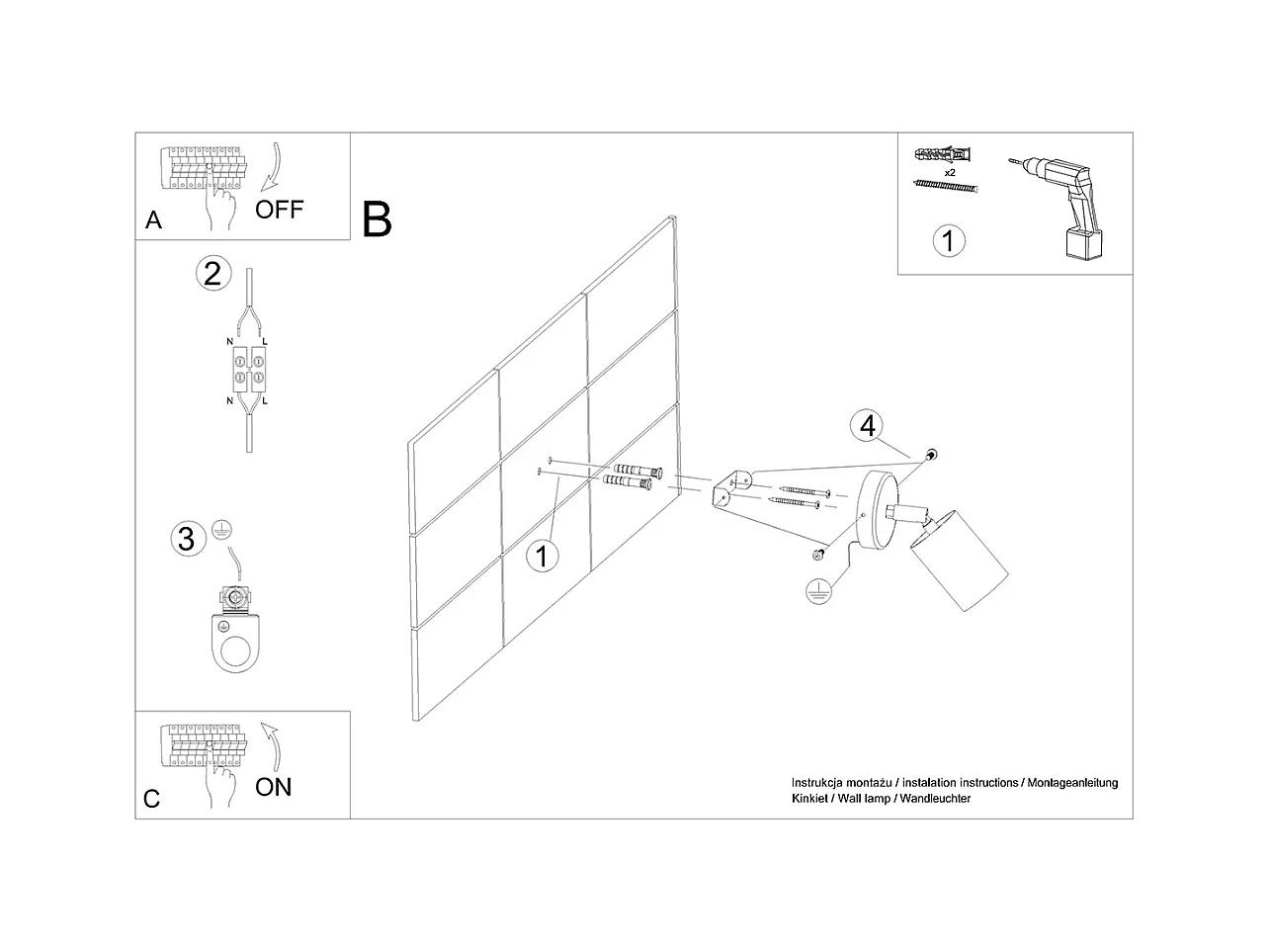 Kinkiety nowoczesny Flare, stal/drewno - 1 źródło światła 3000K - L.16 x H.16 cm - czarny/drewno