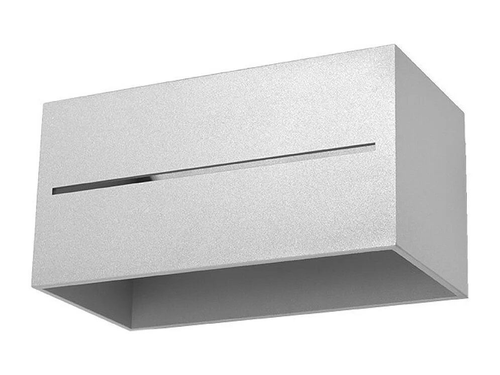 Appliques Zorbo maxi moderne en aluminium - 2 sources lumineuses 4000K - L.20 x H.10 cm - gris