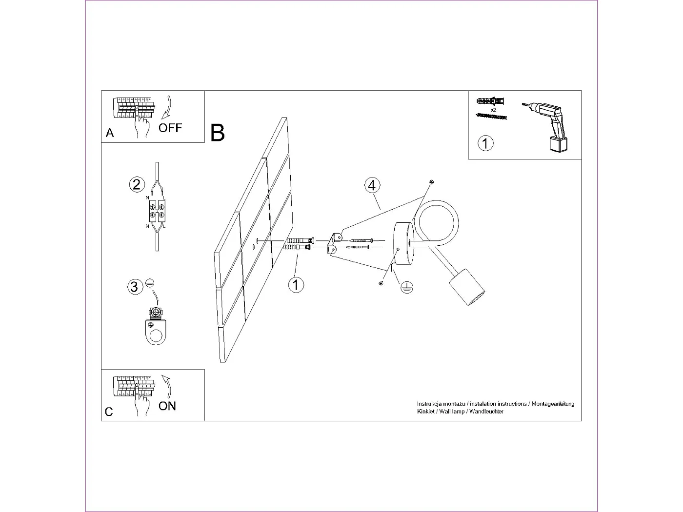 Applique Sparkon minimaliste en acier/bois - 1 sources lumineuses 3000K - L.10 x H.24 cm - blanc/bois naturel
