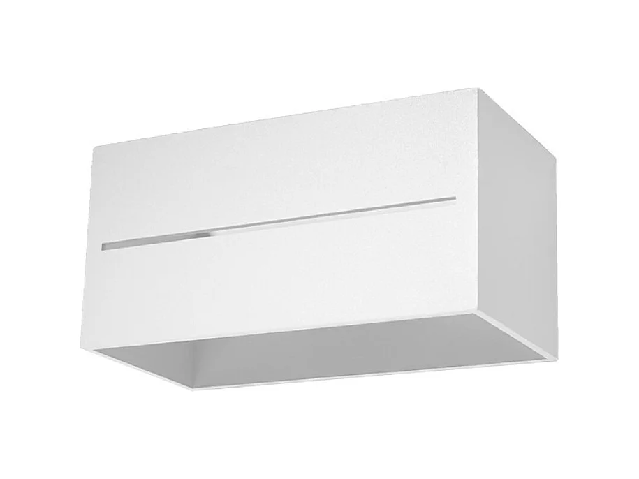 Lampade da parete Zorbo maxi moderno di alluminio - 2 sorgenti luminose 3000K - L.20 x A.10 cm - bianco