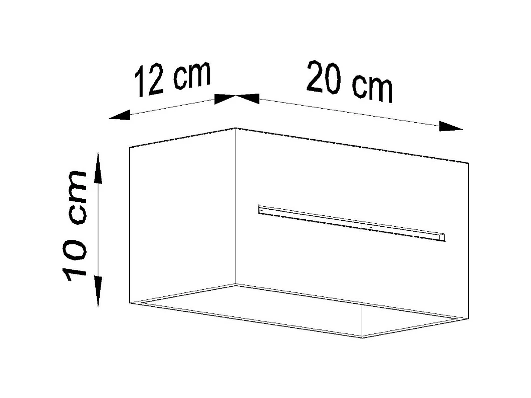 Lampade da parete Zorbo maxi moderno di alluminio - 2 sorgenti luminose 3000K - L.20 x A.10 cm - bianco