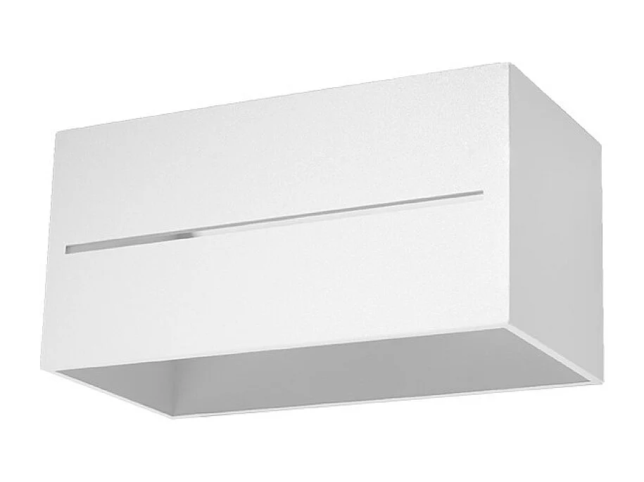 Appliques Zorbo maxi moderne en aluminium - 2 sources lumineuses 3000K - L.20 x H.10 cm - blanc