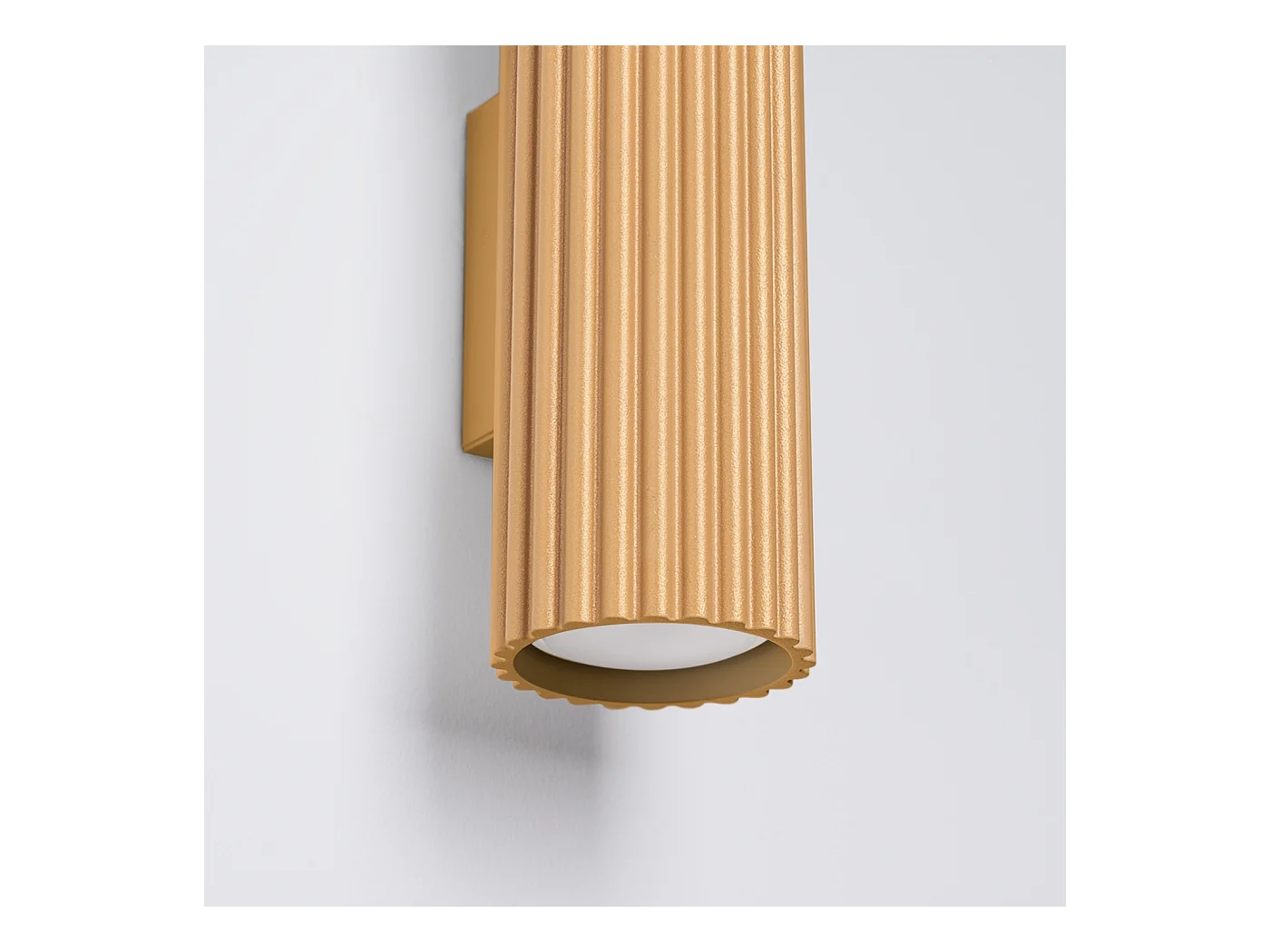 Applique Gloow minimaliste en aluminium - 2 sources lumineuses 3000K - L.6,5 x H.20 cm - doré