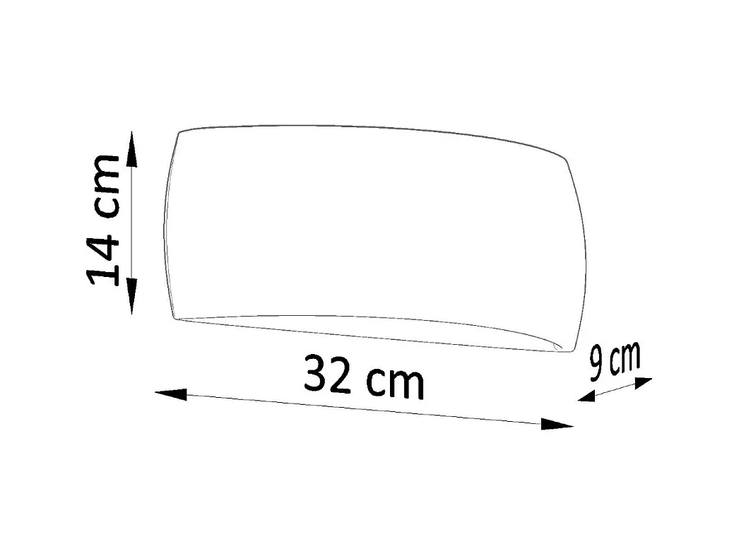Wandlampen Torow modern van  - 1 lichtbronnen 3000K - L.32 x H.14 cm - wit