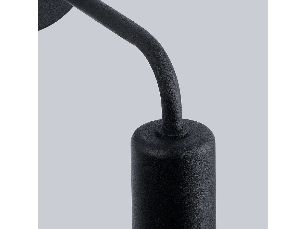 Appliques Torah moderne en acier - 1 sources lumineuses 4000K - L.19 x H.14,5 cm - noir