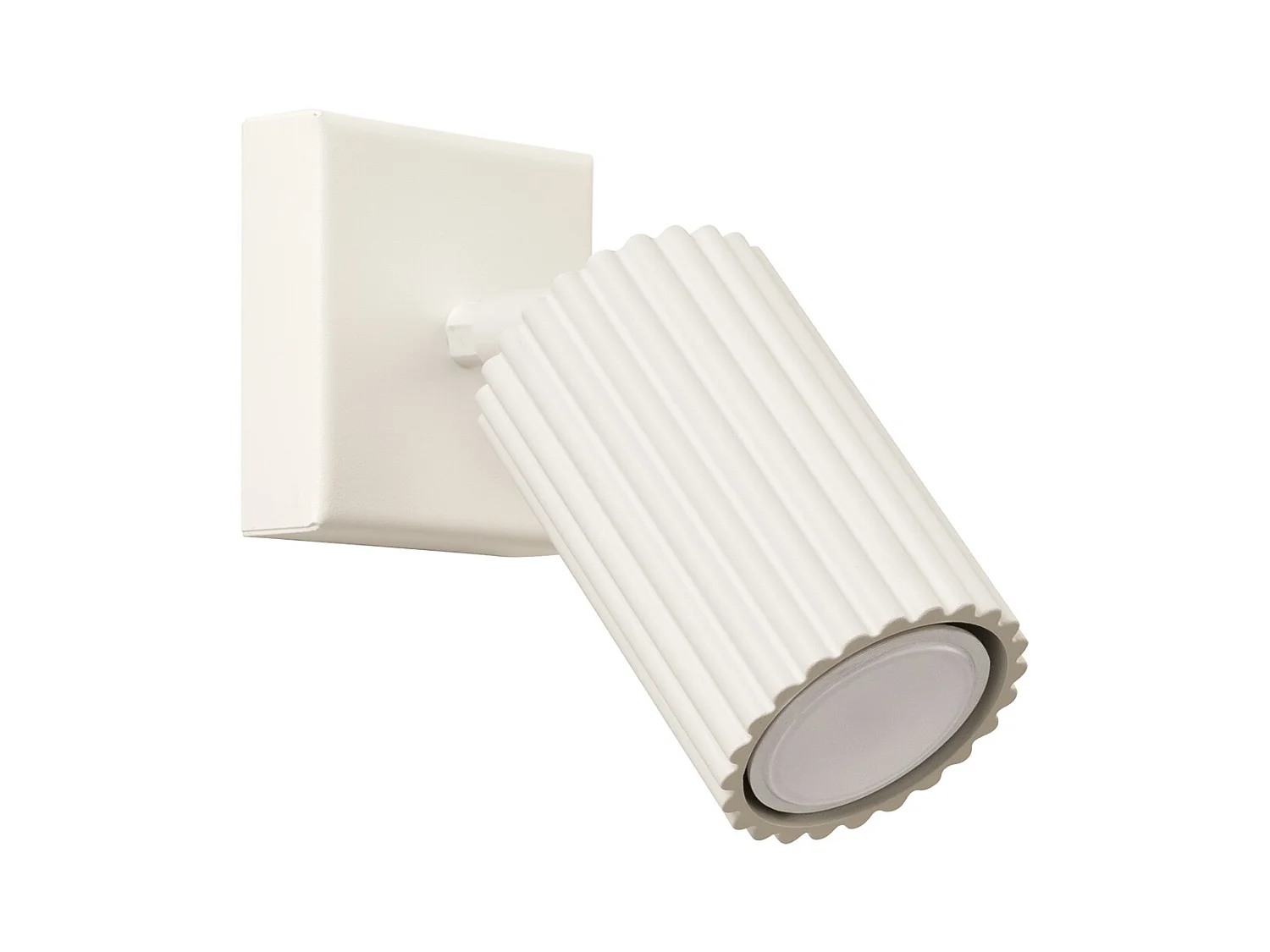 Wandlamp Gloow minimalistisch van  - 1 lichtbronnen 3000K - L.8 x H.8 cm - beige