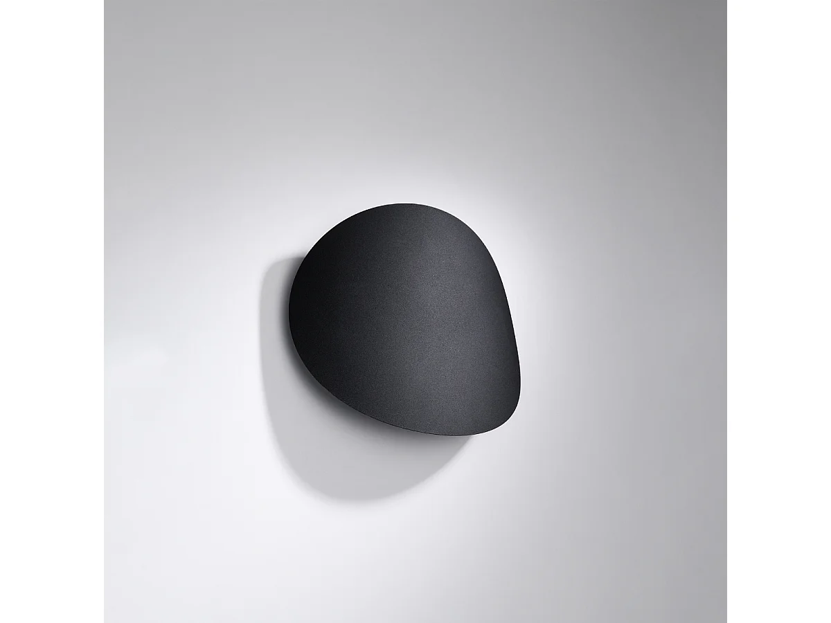 Appliques Perceptix moderne en acier - 2 sources lumineuses 4000K - L.25 x H.29 cm - noir