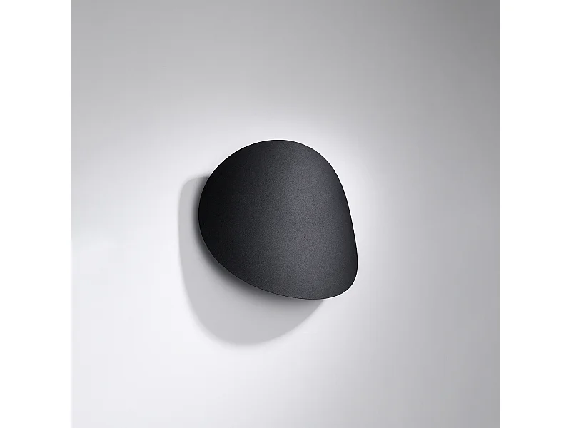 Appliques Perceptix moderne en acier - 2 sources lumineuses 4000K - L.25 x H.29 cm - noir