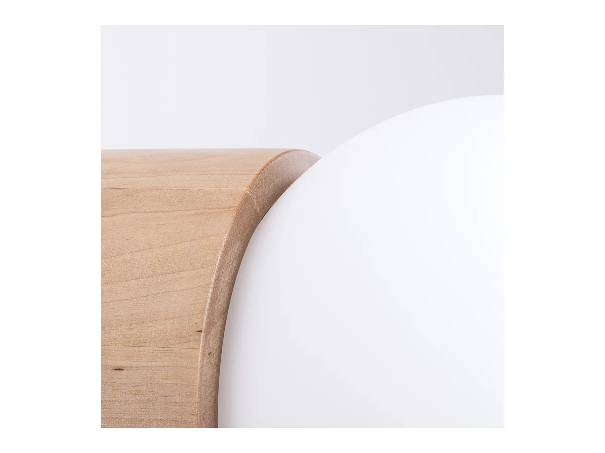 Appliques Lust moderne en bois - 1 sources lumineuses 3000K - L.12 x H.12 cm - bois naturel