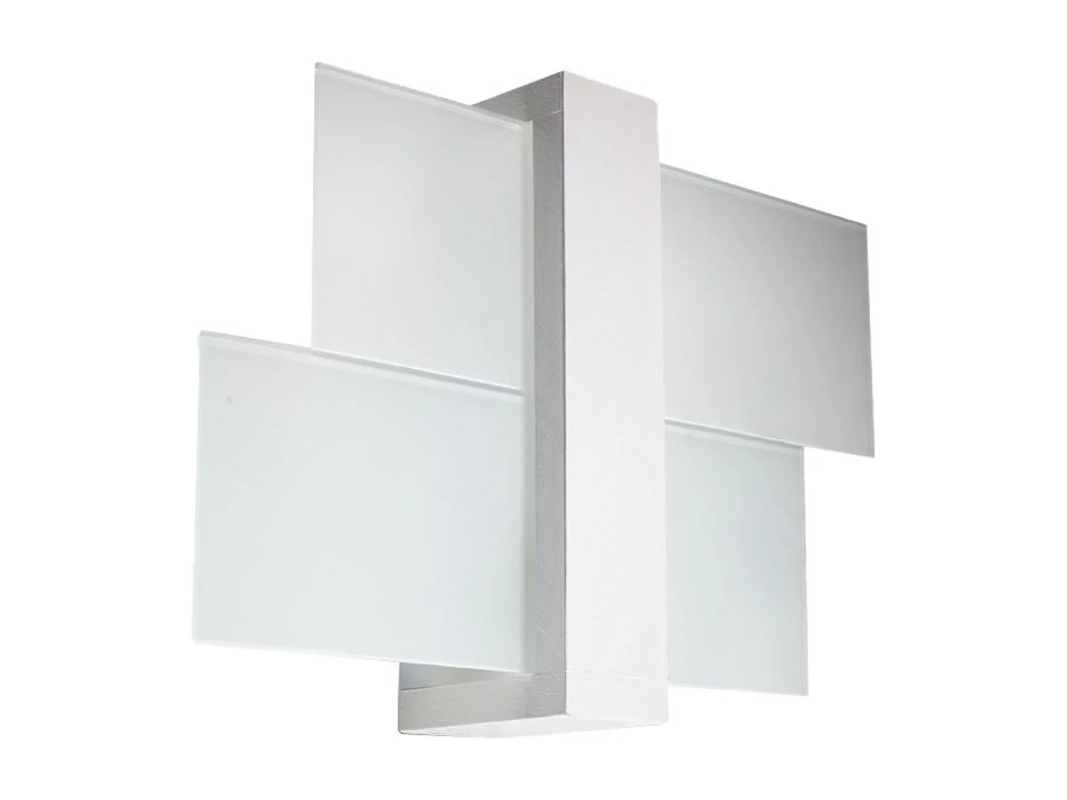 Appliques Ignis scandinave en bois/verre - 1 sources lumineuses 3000K - L.43 x H.30 cm - blanc