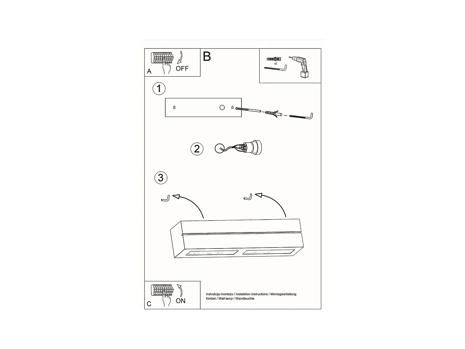 Wandlampen Solara line modern aus  Keramik - 1 lichtquellen 4000K - L.32,5 x H. cm - Weiß