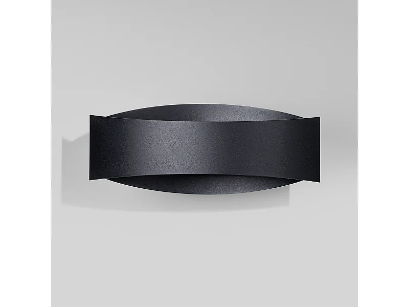 Appliques Litim moderne en acier - 1 sources lumineuses 4000K - L.12 x H.12 cm - noir