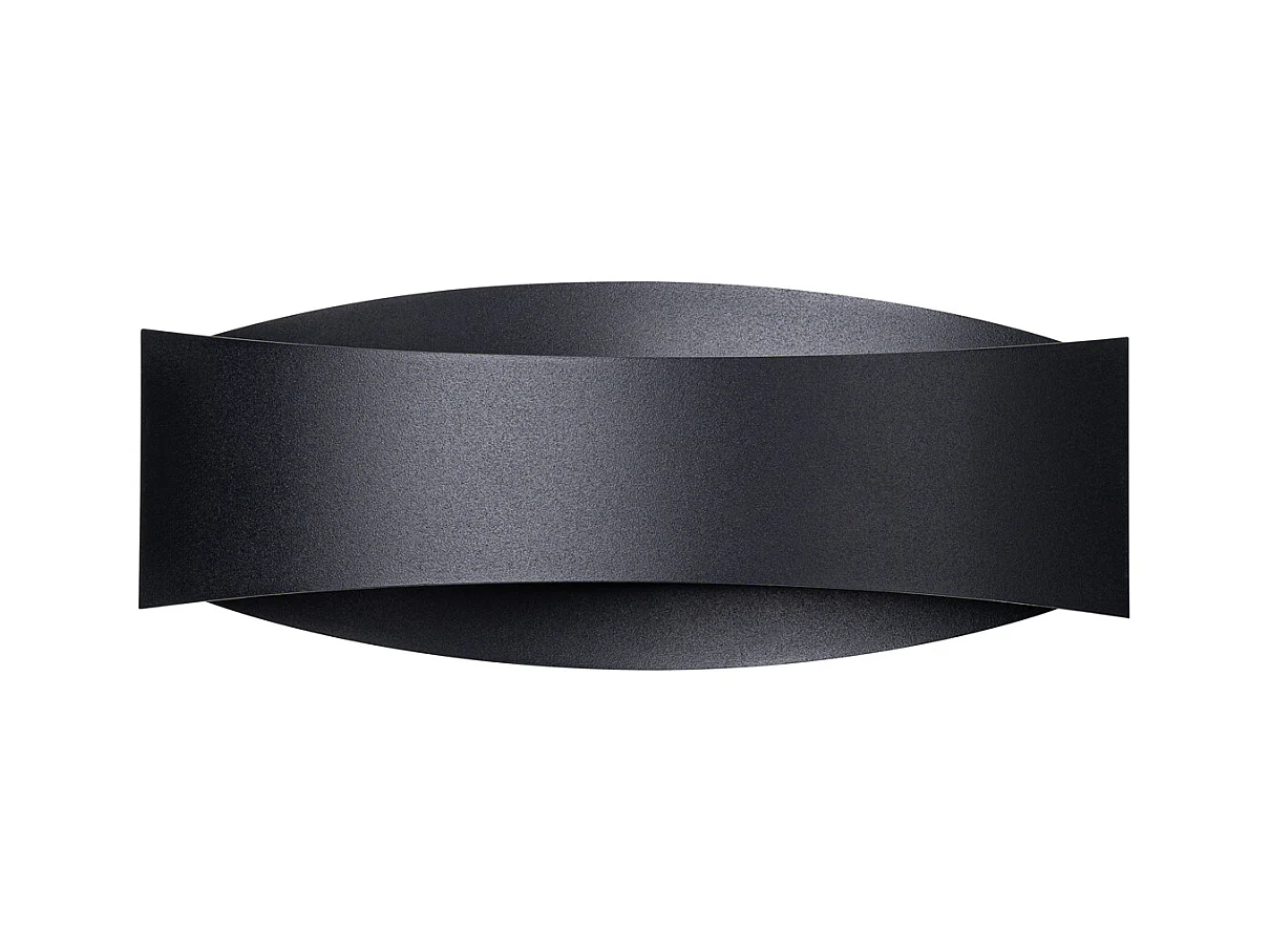 Wandlampen Litim modern aus  Stahl - 1 lichtquellen 4000K - L.12 x H. cm - Schwarz