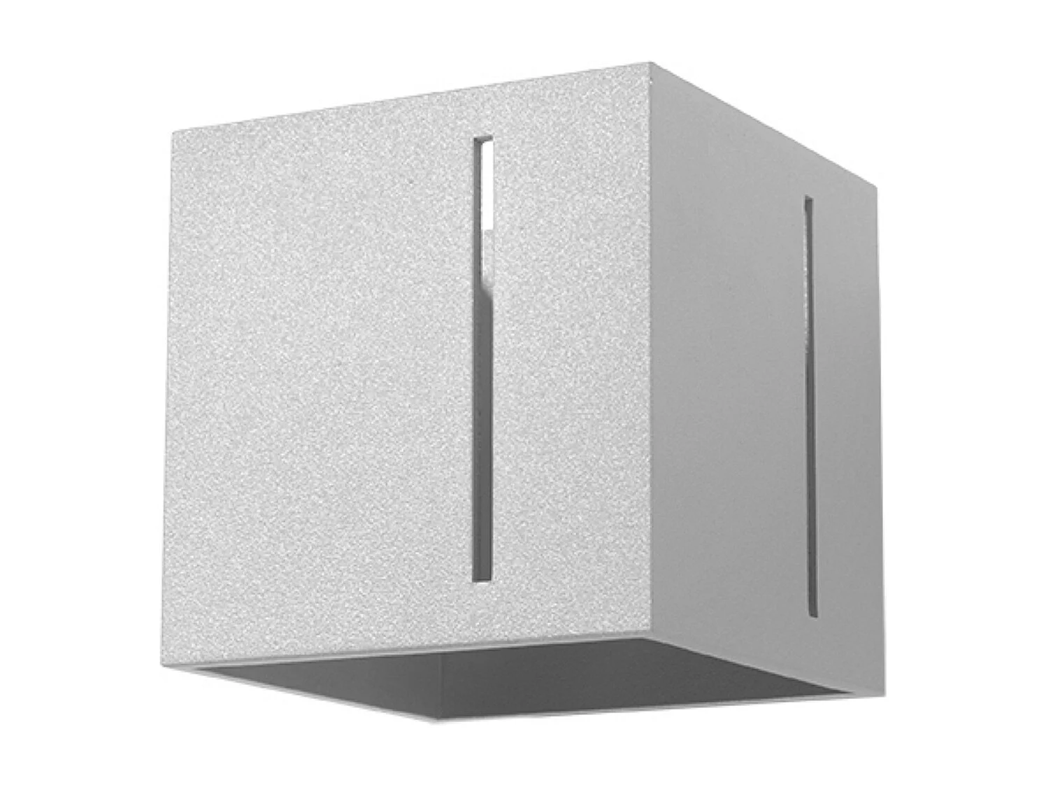 Appliques Luminara moderne en aluminium - 1 sources lumineuses 3000K - L.10 x H.10 cm - gris