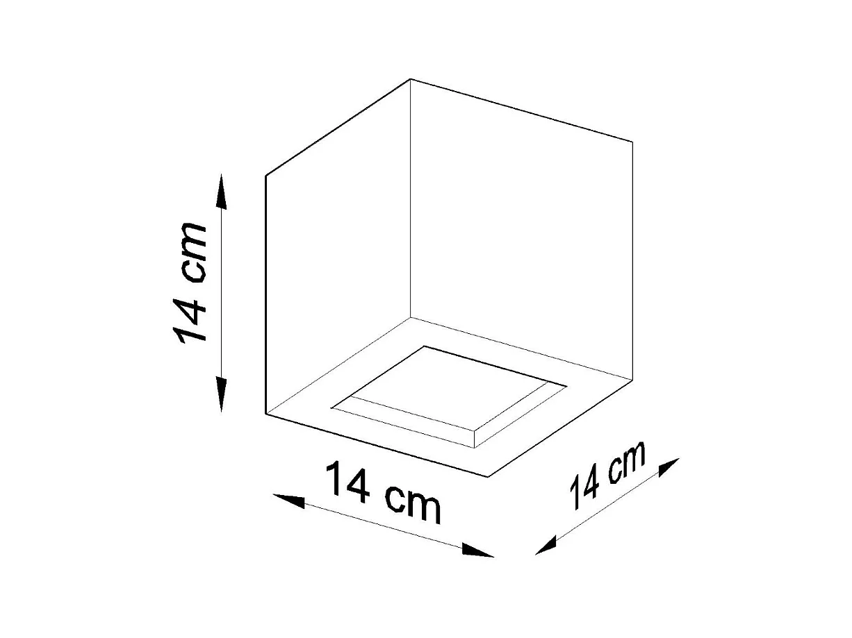 Lampade da parete Astra moderno di ceramica/vetro - 1 sorgenti luminose 3000K - L.14 x A.14 cm - bianco
