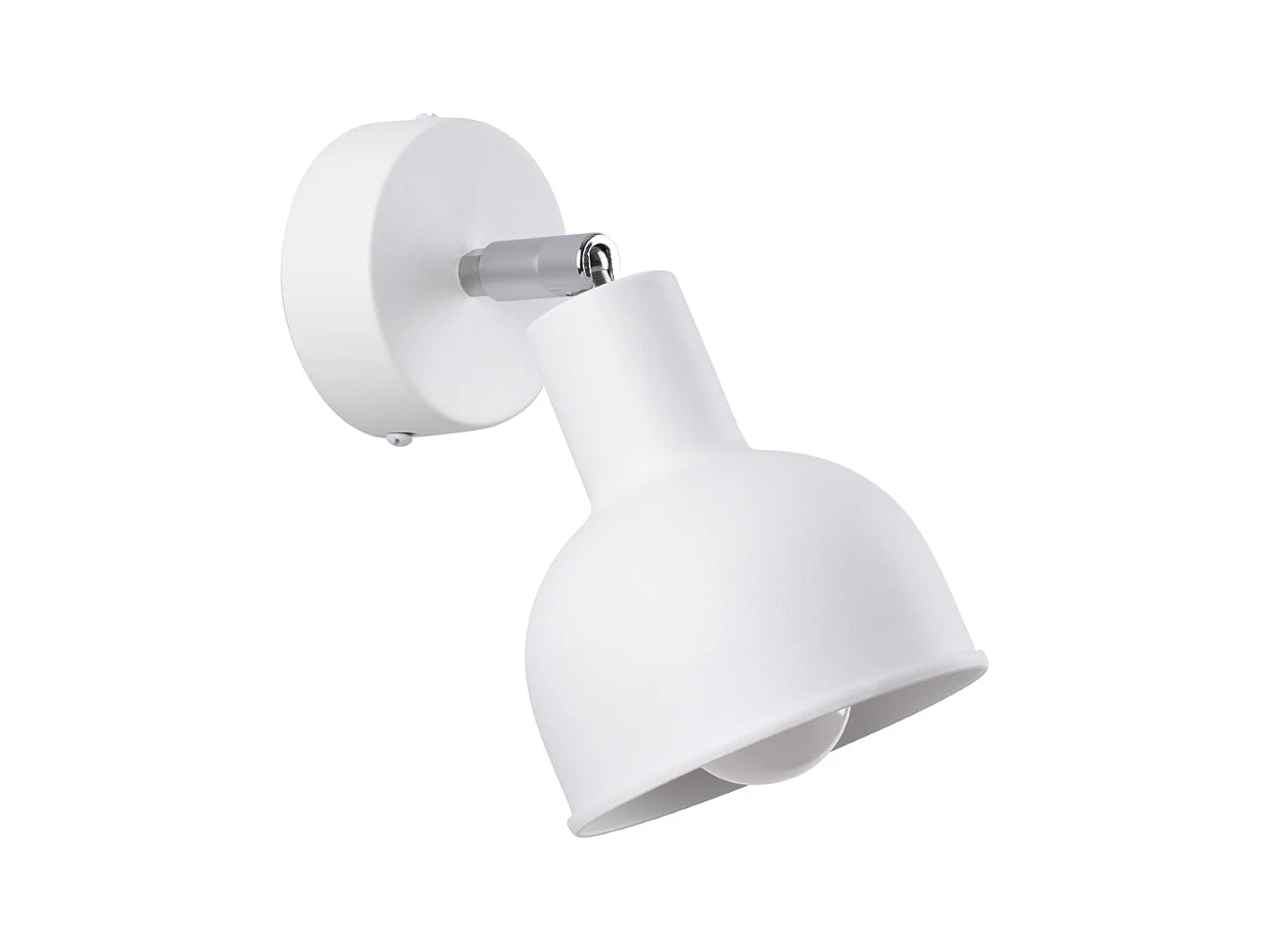 Candeeiros de parede Zenda sótão, aço - 1 fontes de luz 3000K - L.19 x H.17 cm - branco