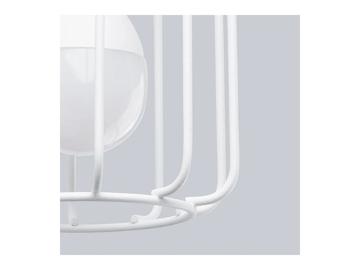 Appliques Celubi moderne en acier - 1 sources lumineuses 4000K - L.14 x H.18 cm - blanc