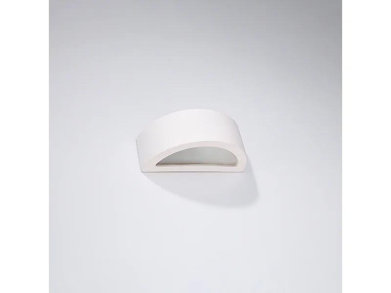 Lampade da parete Gloim moderno di ceramica - 1 sorgenti luminose 4000K - L.20 x A.10 cm - bianco