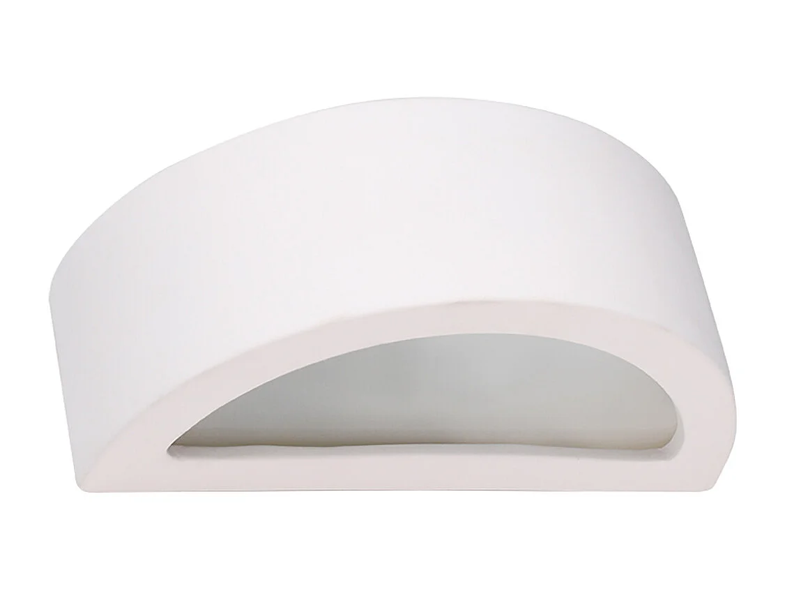 Appliques Gloim moderne en céramique - 1 sources lumineuses 4000K - L.20 x H.10 cm - blanc